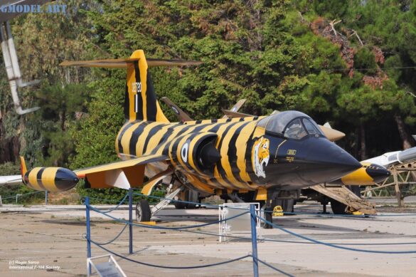 F-104G Starfighter Tiger 63-12720 – Hellenic Air Force F-104G 63-12720, FG720, Hellenic Air Force F-104G, 335 Squadron Tiger, F-104G model, F-104G paint colors, FS 13538, FS 27038
