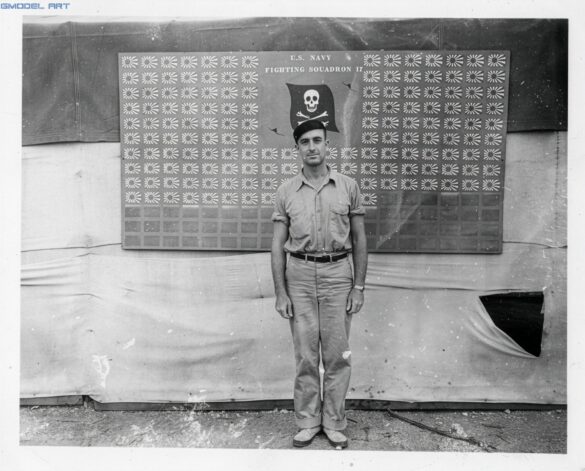 Ira C. Kepford with 16 victory markings on his F4U-1A Corsair