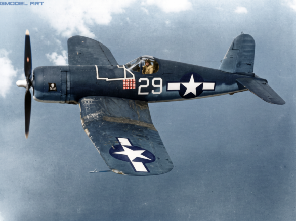 F4U-1A Corsair model Ira Kepford VF-17 White 29