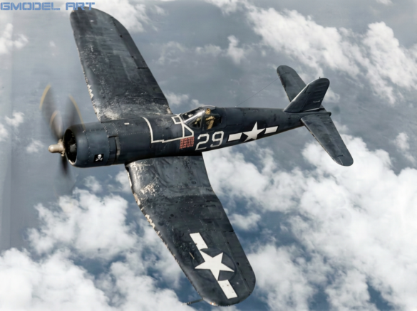 F4U-1A Corsair White 29 VF-17 Jolly Rogers wartime camouflage