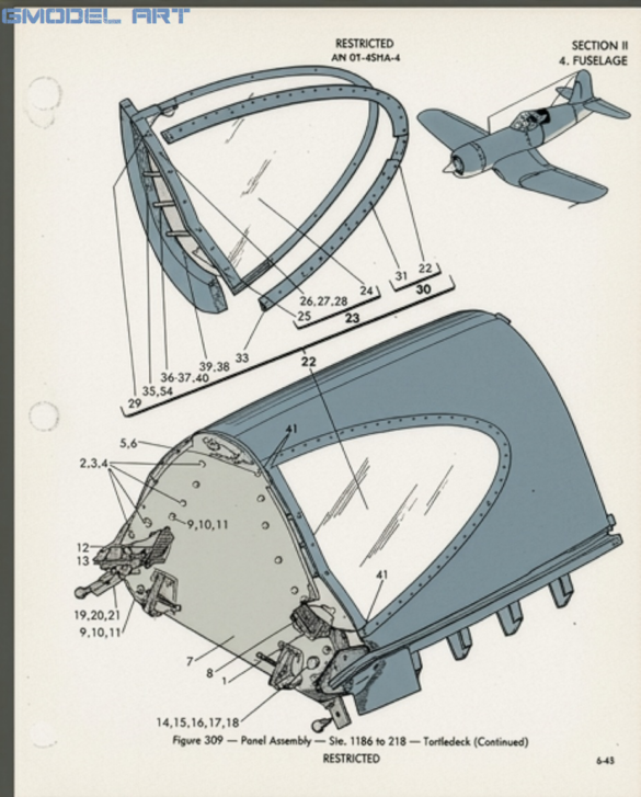 f4u-1 birdcage corsair canopy