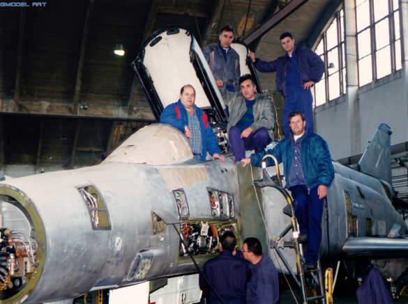 F-4E Phantom II SRA 68-0424 HAF with one-piece windshield at Larissa Air Base