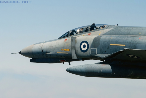 F-4E Phantom II SRA 68-0424 HAF with one-piece windshield at Larissa Air Base