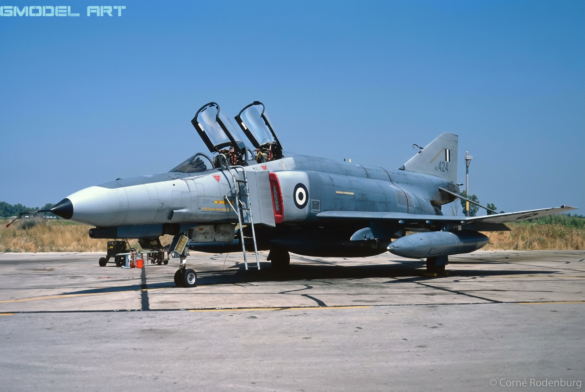 F-4E Phantom II SRA 68-0424 HAF with one-piece windshield at Larissa Air Base