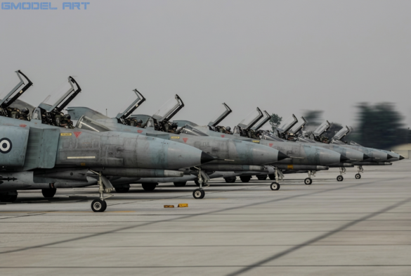 F-4E Phantom II SRA 68-0424 HAF with one-piece windshield at Larissa Air Base