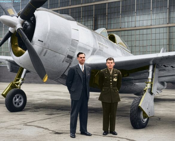 P-47 Thunderbolt production line Firefly COLORIZE THIS ORIGINAL BLACK AND WHITE PHOTOGRAPH OF THE REPUBLIC P 47 THUNDERBOLT 650713