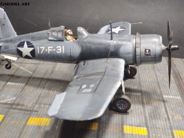 F4U-1 Corsair Birdcage VF-17 17-F-31 Tamiya 1:48 scale model