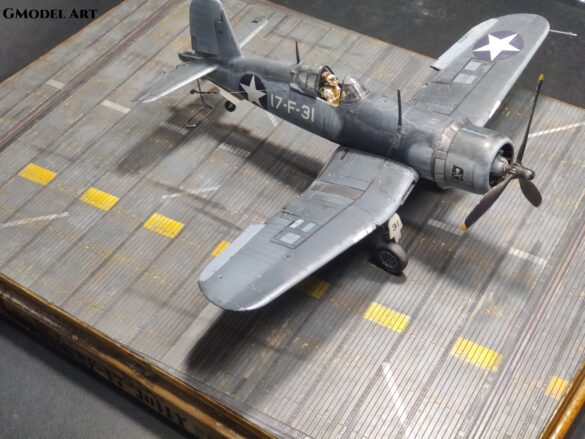 F4U-1 Corsair Birdcage VF-17 17-F-31 Tamiya 1:48 scale model