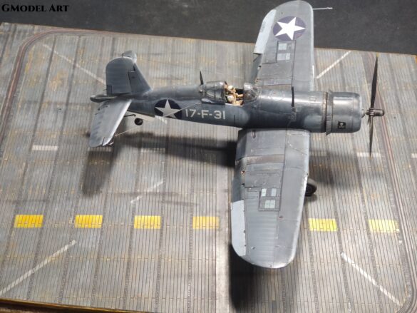 F4U-1 Corsair Birdcage VF-17 17-F-31 Tamiya 1:48 scale model