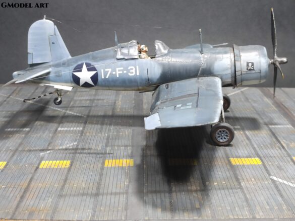 F4U-1 Corsair Birdcage VF-17 17-F-31 Tamiya 1:48 scale model
