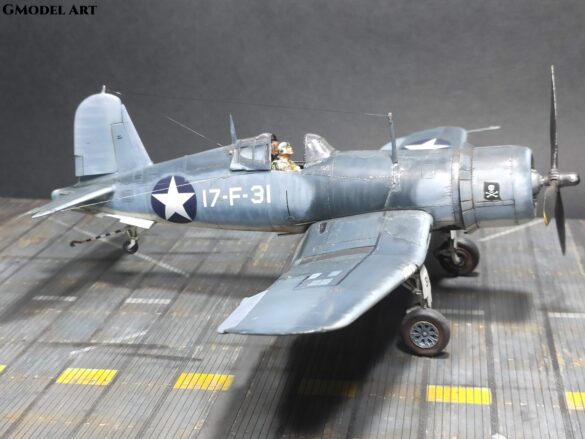 F4U-1 Corsair Birdcage VF-17 17-F-31 Tamiya 1:48 scale model