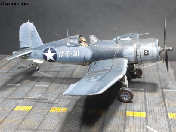 F4U-1 Corsair Birdcage VF-17 17-F-31 Tamiya 1:48 scale model