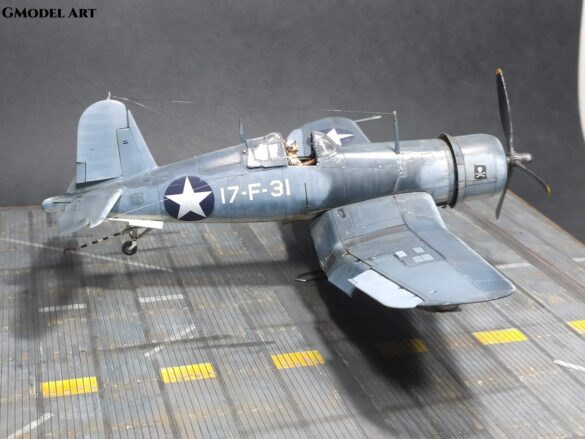 F4U-1 Corsair Birdcage VF-17 17-F-31 Tamiya 1:48 scale model