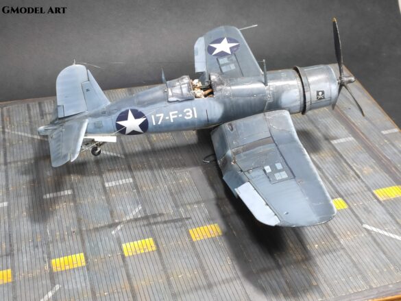 F4U-1 Corsair Birdcage VF-17 17-F-31 Tamiya 1:48 scale model