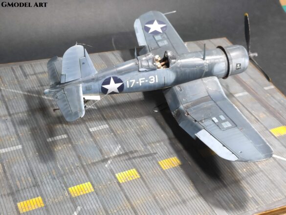 F4U-1 Corsair Birdcage VF-17 17-F-31 Tamiya 1:48 scale model