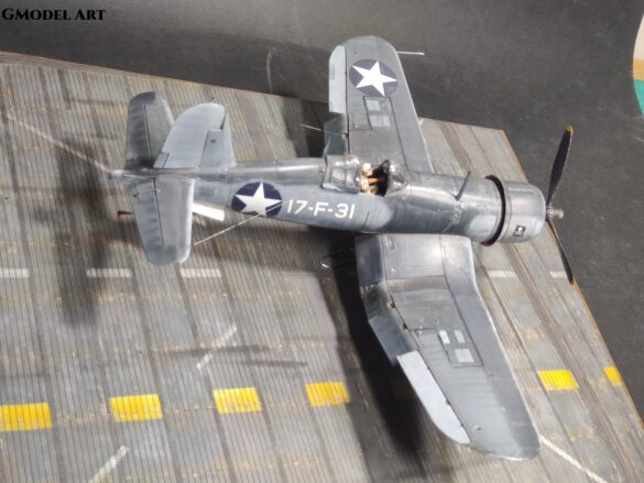 F4U-1 Corsair Birdcage VF-17 17-F-31 Tamiya 1:48 scale model