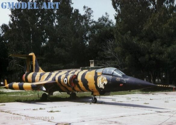 Lockheed F-104 Starfighter – F-104G Tiger colours F-104G 63-12720, FG720, Hellenic Air Force F-104G, 335 Squadron Tiger, F-104G model, F-104G paint colors, FS 13538, FS 27038