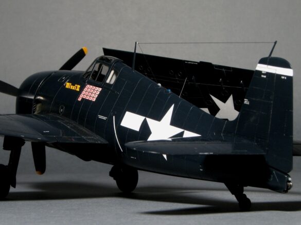 F6F-5 Hellcat “Minsi III” 1/48 – Hasegawa Build, Accurate Corrections & Folding Wings f6fg003