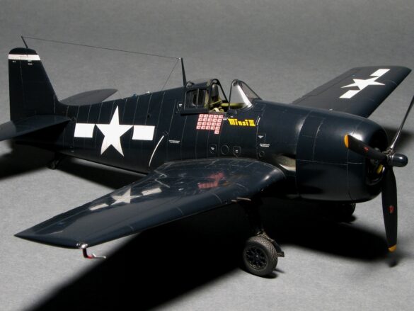 F6F-5 Hellcat “Minsi III” 1/48 – Hasegawa Build, Accurate Corrections & Folding Wings f6fg005