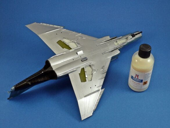 Hellenic Air Force F-4E Phantom II of 337 Squadron in Aegean Blue camouflage, 1995, 1:48 scale model by Hasegawa.
