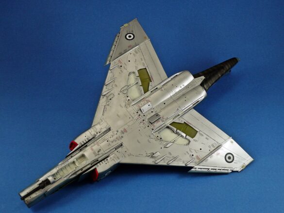Hellenic Air Force F-4E Phantom II of 337 Squadron in Aegean Blue camouflage, 1995, 1:48 scale model by Hasegawa.