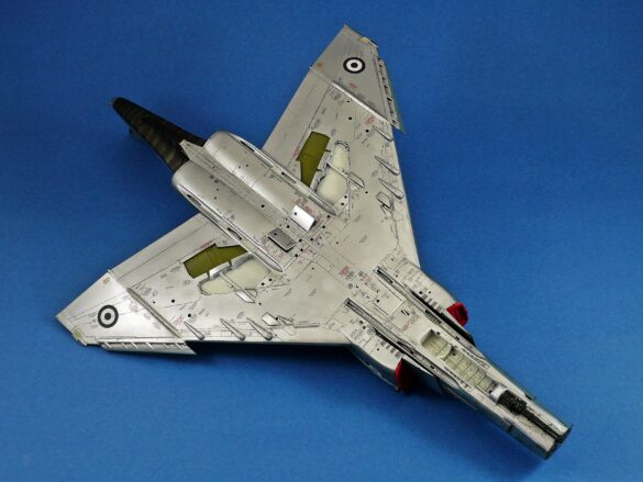Hellenic Air Force F-4E Phantom II of 337 Squadron in Aegean Blue camouflage, 1995, 1:48 scale model by Hasegawa.