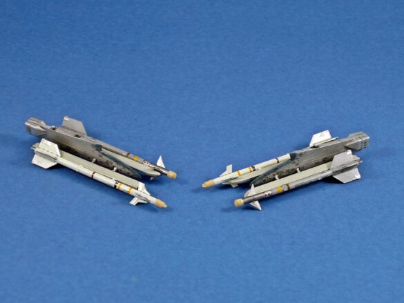 Hellenic Air Force F-4E Phantom II of 337 Squadron in Aegean Blue camouflage, 1995, 1:48 scale model by Hasegawa.