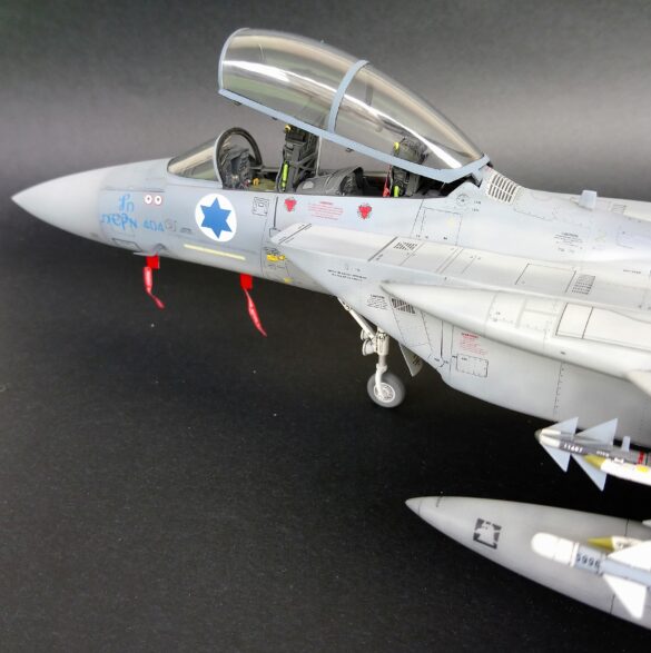 F-15B Baz Cockpit and Aires Ejection Seats Cockpit detail of the Israeli F-15B Baz scale model with Aires ejection seats