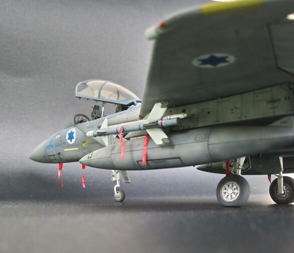 Israeli F-15B Baz Twin-Tail Detail Israeli Air Force F-15B Baz Twin Tail Squadron scale model by Stelios Iosifidis