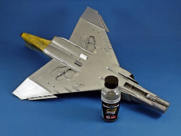 Hellenic Air Force F-4E Phantom II of 337 Squadron in Aegean Blue camouflage, 1995, 1:48 scale model by Hasegawa.