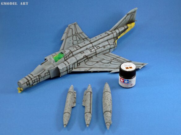 Hellenic Air Force F-4E Phantom II of 337 Squadron in Aegean Blue camouflage, 1995, 1:48 scale model by Hasegawa.