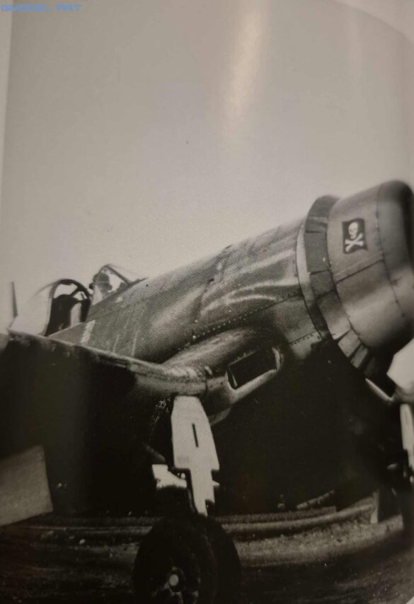 Vought F4U-1A Corsair "Big Hog" No. 1 (BuNo 17649), the personal aircraft of Lt. Cmdr. John T. "Tommy" Blackburn, VF-17 Jolly Rogers, Solomon Islands, 1943.