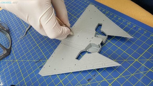 Mirage 2000EGM underside weathering and fuel stains