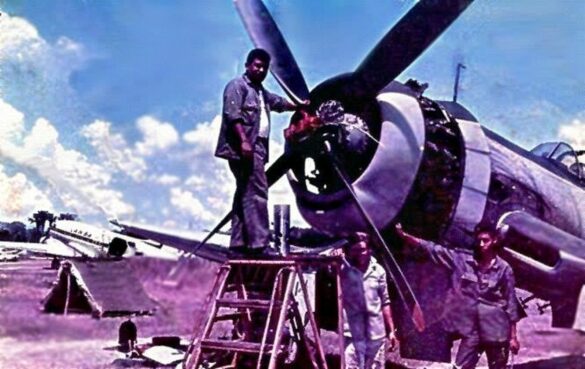 Honduran F4U-4 Corsair FAH-614, BuNo 96995, associated with a reported grey finish in 1969