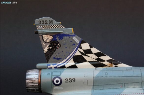 Greek Mirage 2000EGM 332 Squadron blue grey camouflage 1/48 model