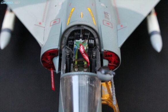 Mirage 2000EGM cockpit with Aires aftermarket details 1/48