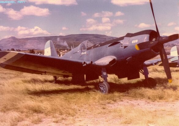 Vought F4U Corsair illustrating the Glossy Sea Blue ANA 623 finish used as a modelling reference
