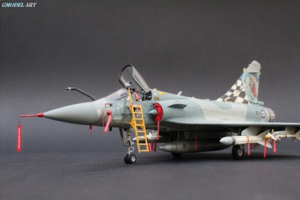 Mirage 2000EGM cockpit with Aires aftermarket details 1/48