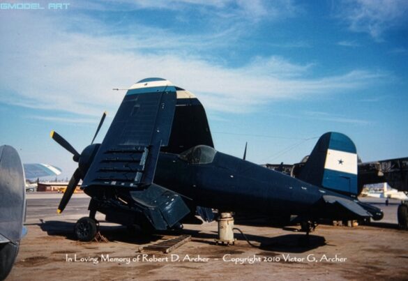 Vought F4U Corsair illustrating the Glossy Sea Blue ANA 623 finish used as a modelling reference