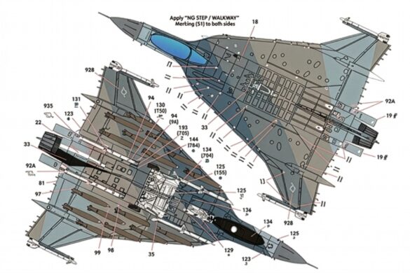 F-16XL experimental fighter in a test camouflage scheme