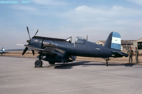 Vought F4U Corsair illustrating the Glossy Sea Blue ANA 623 finish used as a modelling reference
