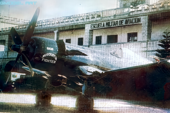 Vought F4U Corsair illustrating the Glossy Sea Blue ANA 623 finish used as a modelling reference