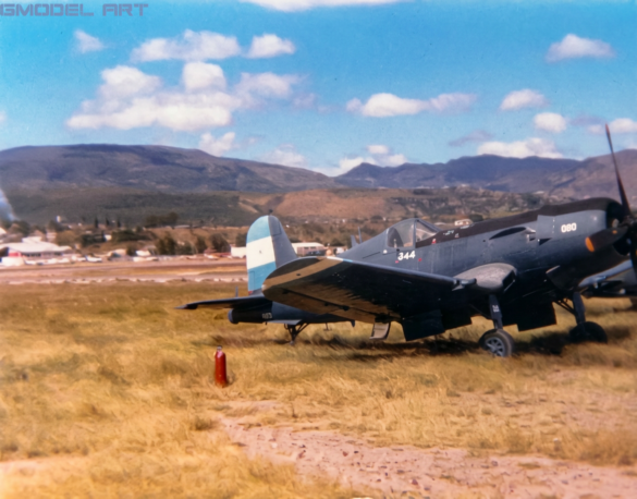 Vought F4U Corsair illustrating the Glossy Sea Blue ANA 623 finish used as a modelling reference