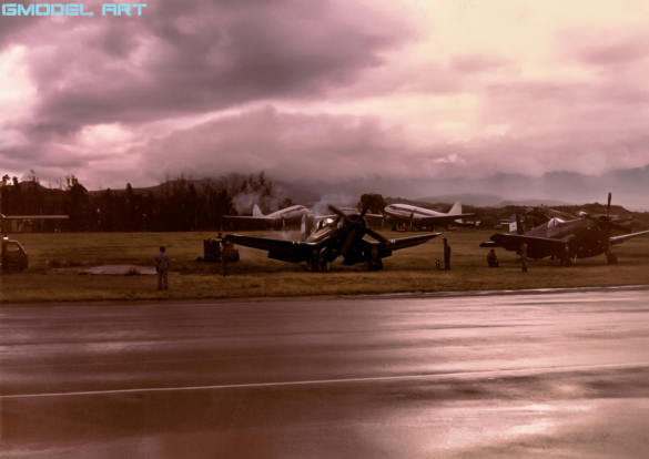 Vought F4U Corsair illustrating the Glossy Sea Blue ANA 623 finish used as a modelling reference