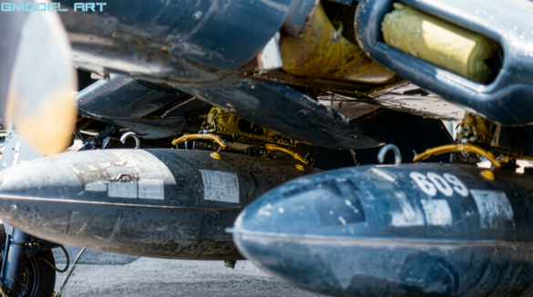Upper wing walk area on a Vought F4U Corsair for historical scale-modelling reference