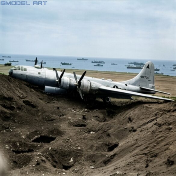 Firefly RESTORE AND CLEAN THIS ORIGINAL WORLD WAR II BLACK AND WHITE PHOTOGRAPH OF A BOEING 924414