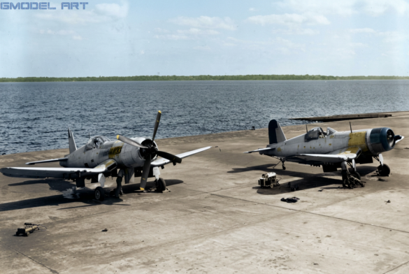 F4U Corsair undergoing major overhaul at NAS Jacksonville before the Korean War