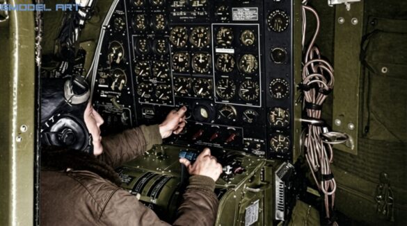 Firefly COLORIZE THIS RESTORED ORIGINAL WORLD WAR II BLACK AND WHITE PHOTOGRAPH OF A BOEING B 27977