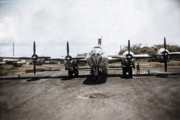 Firefly COLORIZE THIS RESTORED ORIGINAL WORLD WAR II BLACK AND WHITE PHOTOGRAPH OF A BOEING B 363353