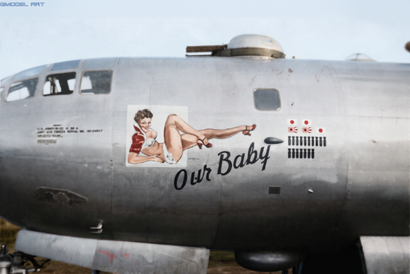 Firefly COLORIZE THIS RESTORED ORIGINAL WORLD WAR II BLACK AND WHITE PHOTOGRAPH OF A BOEING B 409608